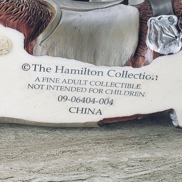 The Hamilton Collection Dachshund Spurs N Fur Bone a Fide Rebel Cowboy Figurine - Picture 8 of 11